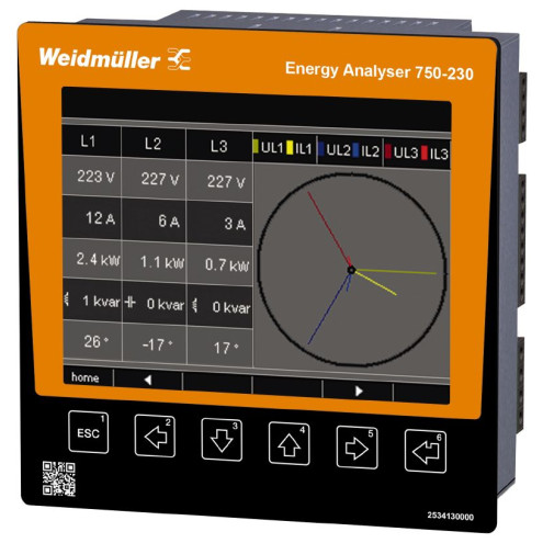 Анализатор электроэнергии Weidmuller ENERGY ANALYSER 750-230