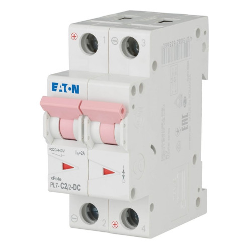264896 Автоматичний вимикач Eaton PL7-C2/2-DC 10 kA