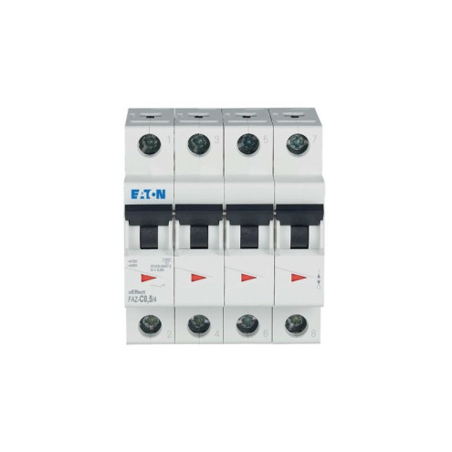 279044 Автоматический выключатель Eaton FAZ-C0.5/4 15 kA
