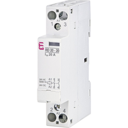 2464005 Контактор модульный ETI RD 20-20 24V DC