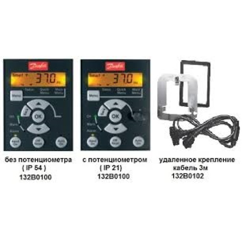 132B0100 Панель управления Danfoss LCP 11 без потенциометра